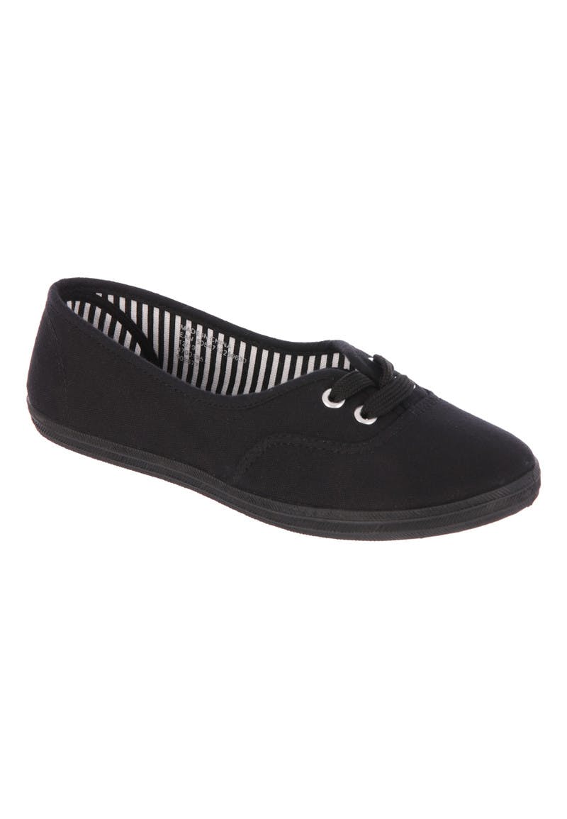 Womens Canvas Slip on Loafer Shoes 