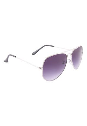 Womens Silver Aviator Sunglasses