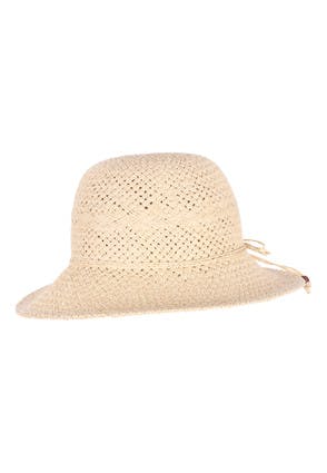 Womens Cloche Style Straw Hat