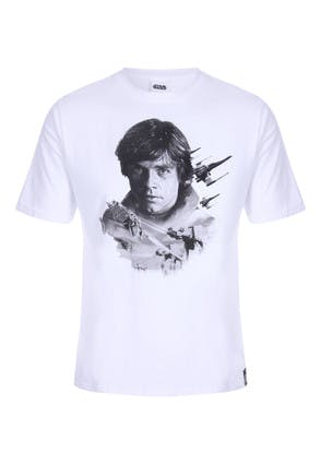 Mens White Star Wars Pyjama T-Shirt