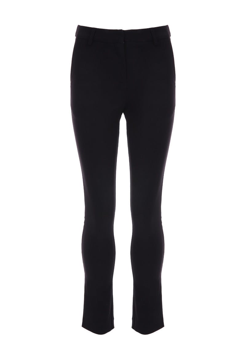 Ladies Black High Waist Trousers Good Quality School Work Stretch SUPER SKINNY Pants 6-14 