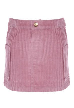 Younger Girls Pink Cord Skirt