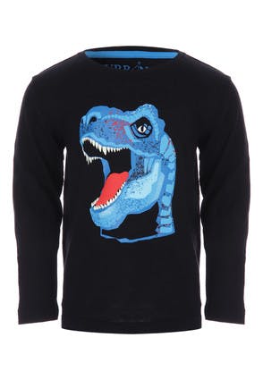 Younger Boys Glow-In-The-Dark Dino Top
