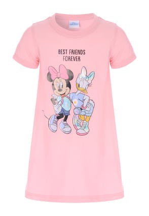 Younger Girls Pink Minnie and Daisy Nightdress