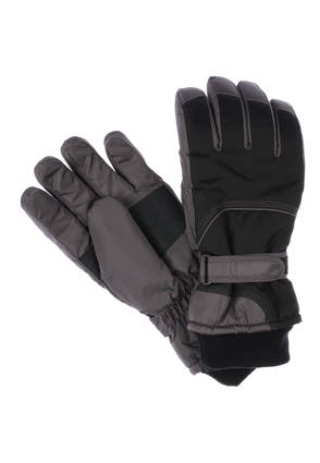 Mens Grey Ski Gloves
