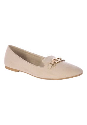 Womens Stone Slip-On Loafers