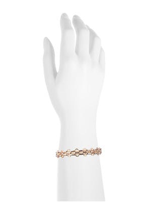 Womens Gold Chunky Link Chain Bracelet