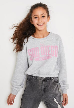 Older Girls Grey San Diego Sweatshirt