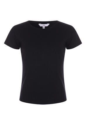 Older Girls Black Short Sleeve T-Shirt