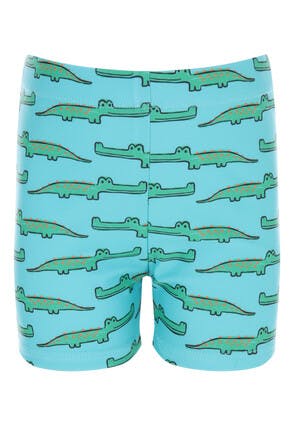 Younger Boys Turquoise Crocodile Swim Shorts