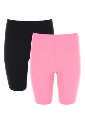 Older Girls 2pk Pink Cycling Shorts