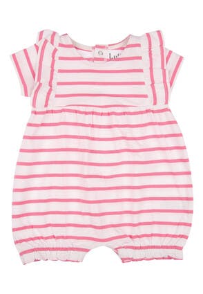 Baby Girls Pink Stripe Romper