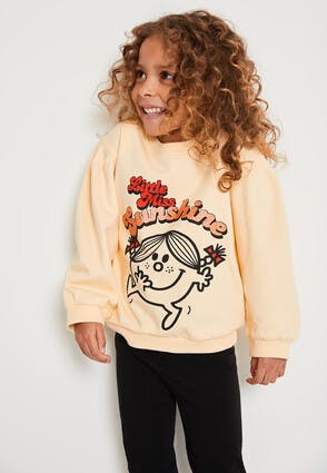 Younger Girls Cream Little Miss Sunshine Sweatshirt