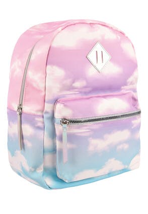 Older Girls Pink Tie Dye Cloud Backpack