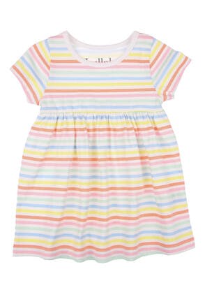 Baby Girls Multi-Coloured Stripe Dress