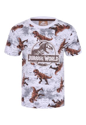 Younger Boys White Jurassic World T-Shirt