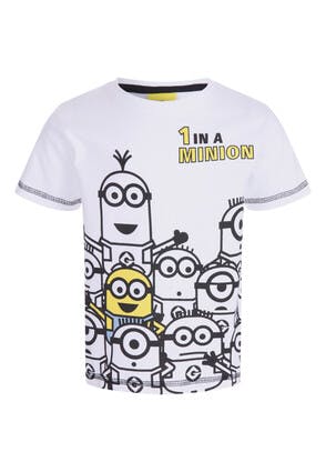 Younger Boys White Minions T-shirt