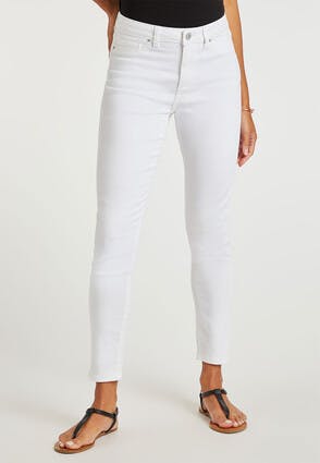Womens White Alexa Premium Skinny Jeans