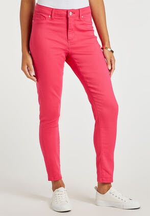 Womens Pink Alexa Premium Skinny Jeans