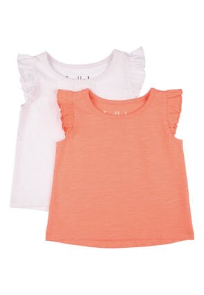 Baby Girls 2pk Coral Tops