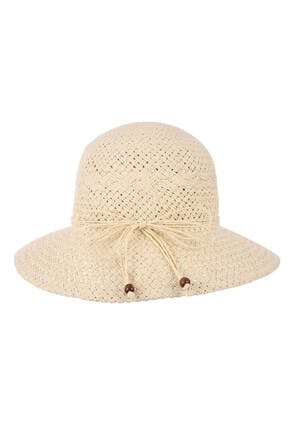 Womens Straw Cloche Style Hat