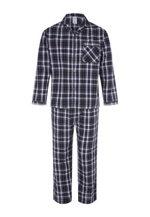 Mens Grey Check Pyjama Set