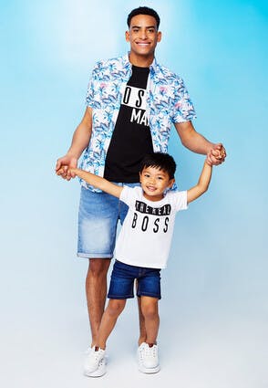 Younger Boys White Real Boss T-Shirt
