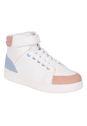Younger Girls Colour Block High-Top Trainers