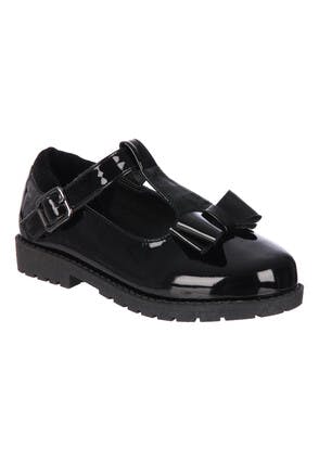 Younger Girls Black Patent T-Bar Shoes