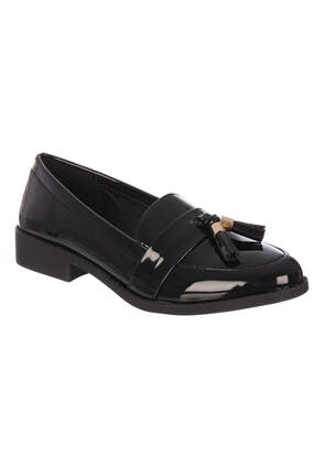 Womens Black Patent Loafers