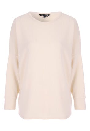 Womens Cream Cosy Batwing Top