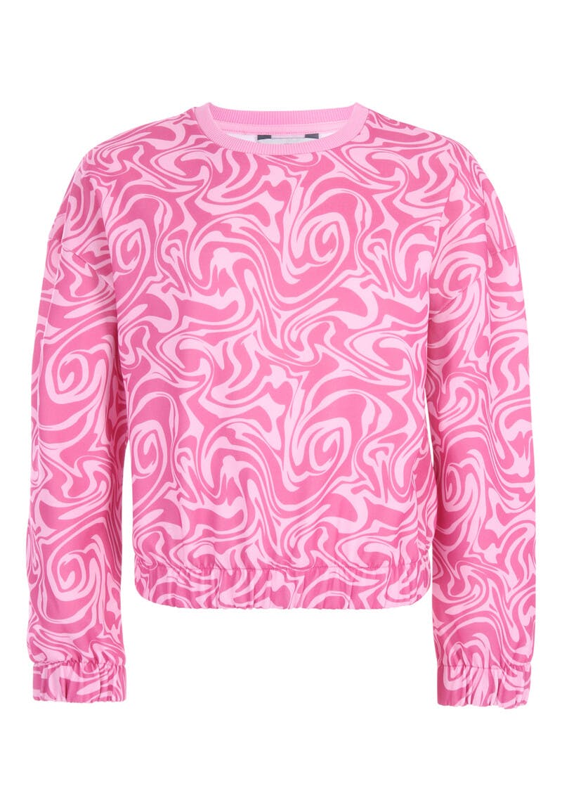 Older Girls Pink Swirl Sweatshirt | Peacocks
