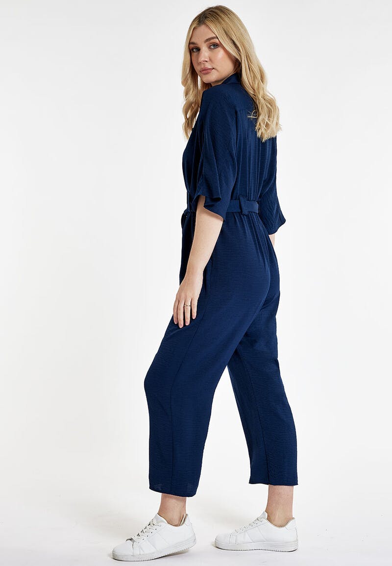 Chic Navy Blue Jumpsuit - Backless Jumpsuit - Sleeveless Jumpsuit - Lulus
