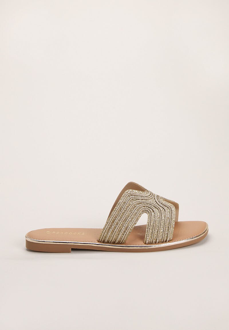 Amazon.com | YULVSHOE Women's Braided Flat Sandals Fashion Woven Open Toe  Slip On Slides Strappy Beach Sandals Slippers For Summer Nude Slides Size  6.5 | Slides