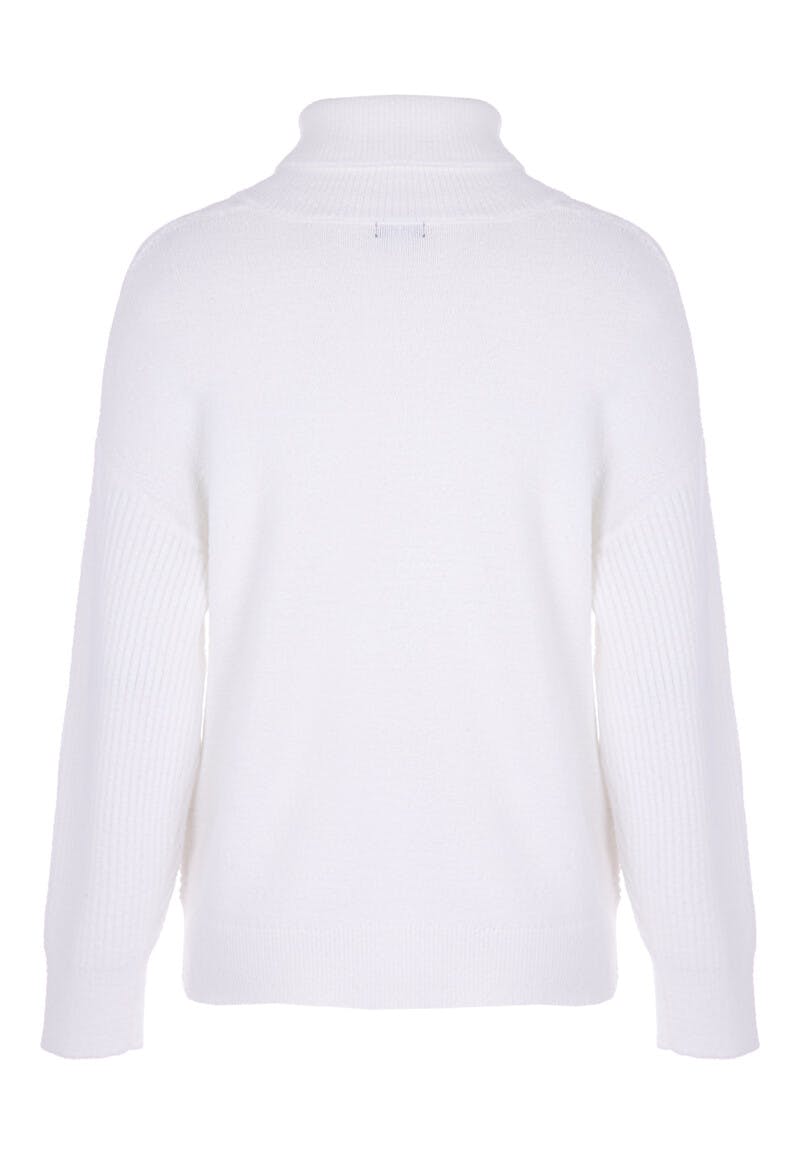 Womens Ivory Ribbed Lash Jumper | Peacocks