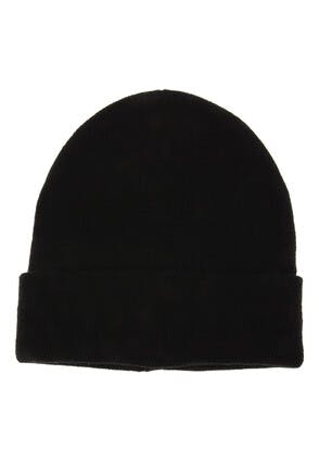 Mens Plain Black Thinsulate Beanie Hat