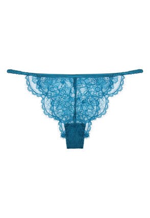 Cobalt Floral Lace Underwired Cup Bra