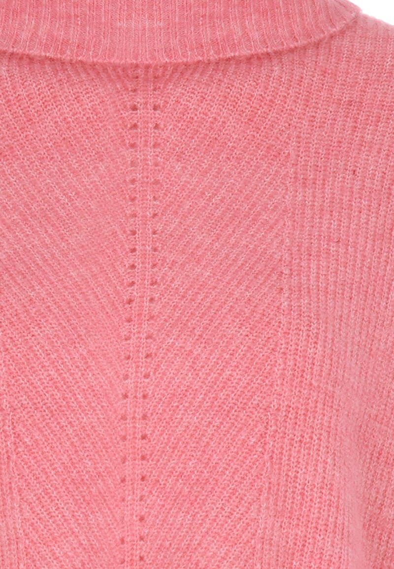 Womens Pink Cowl Rib Jumper | Peacocks