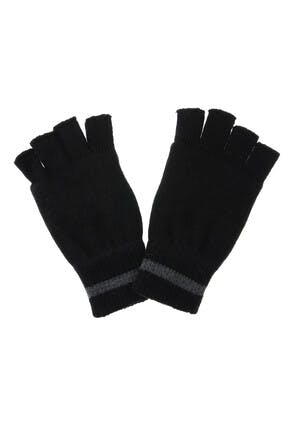 Mens Black Fingerless Thinsulate Glove