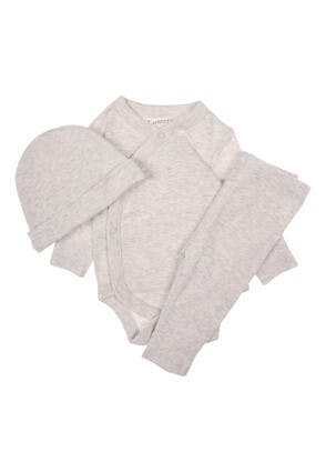 Baby 3pc Grey Gift Set