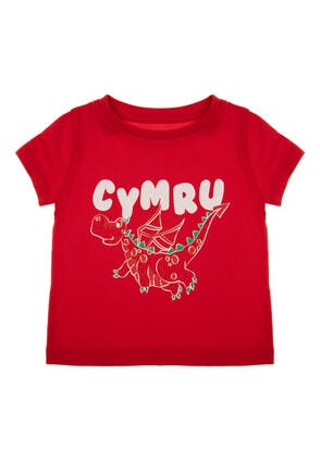 Baby Boy Red Welsh Wales T-Shirt