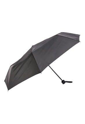 Plain Black Wind Resistant Umbrella