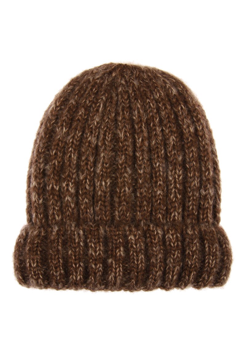 Mens Brown Textured Thinsulate Beanie | Peacocks