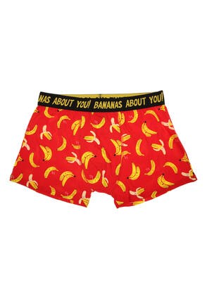 Mens Red Valentines Banana Boxers